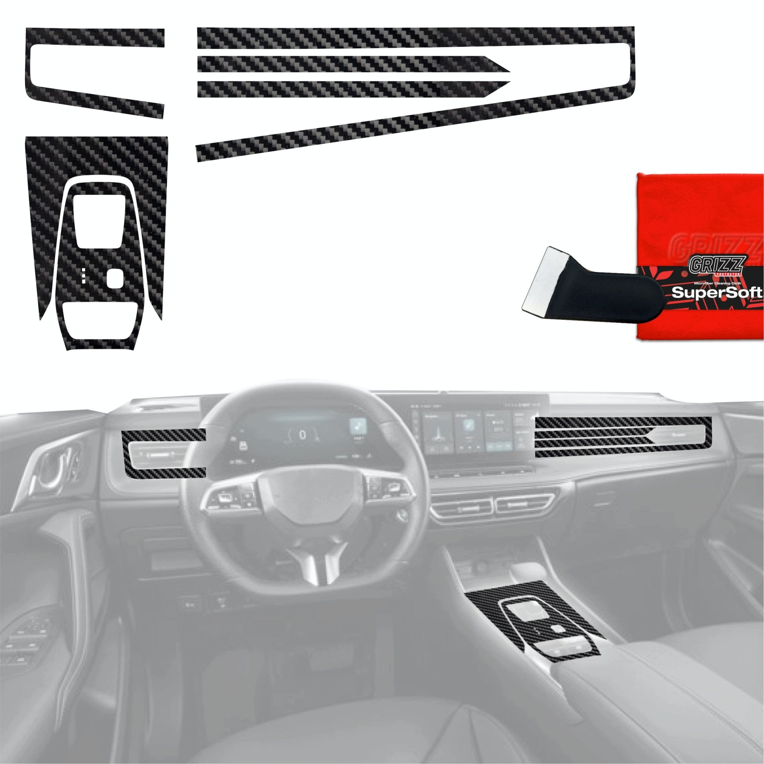 GrizzGlass  do wnętrza PianoSkin Carbon Glossy